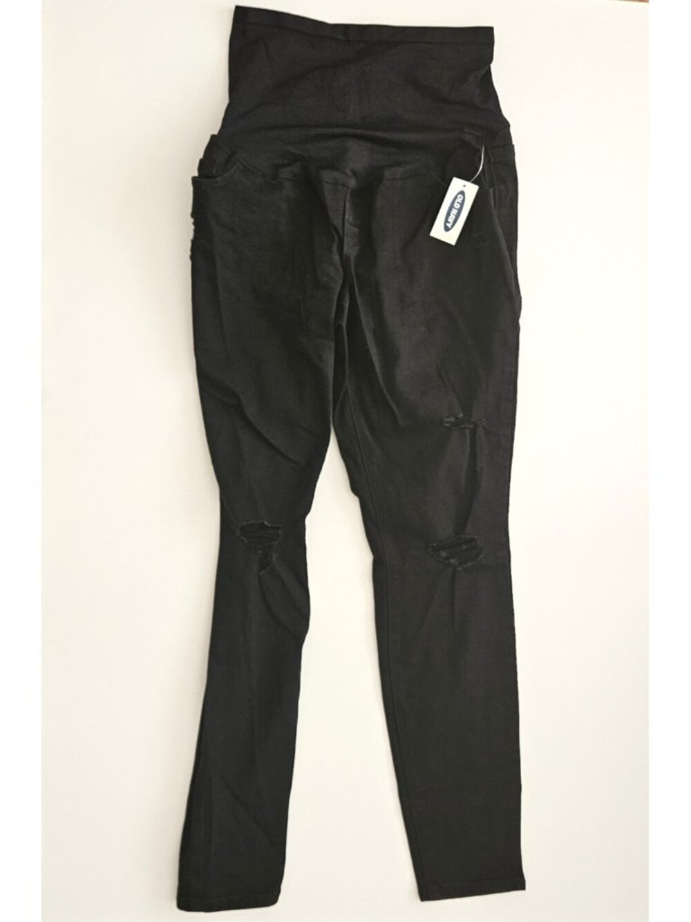 NWT Old Navy 2 Rock Star Full Panel Maternity Skinny Jeans Black